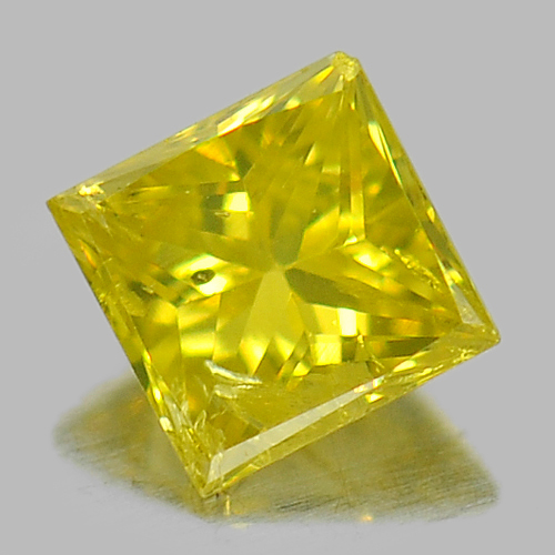Baguette Princess Cut 0.10 Ct. Nice Natural Yellow Loose Diamond Belgium