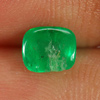 0.67 Ct. Natural Green Emerald Gemstone Cushion Cabochon Unheated