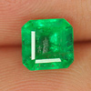 0.96 Ct. Natural Green Emerald Gemstone Octagon Shape Unheated