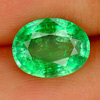 1.79 Ct. Natural Green Emerald Gemstone Oval Cut Unheated