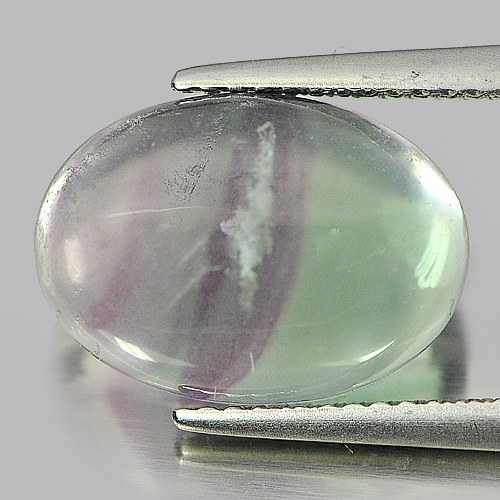 Unheated 7.28 Ct. Oval Cabochon Shape Gemstone Natural Fluorite From Brazil