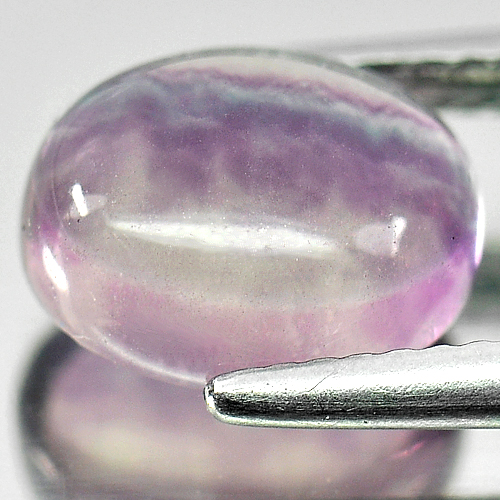 Unheated 3.57 Ct. Oval Cabochon Natural Gemstone Fluorite From Brazil