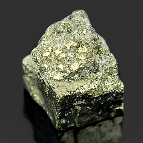 25.66 Ct. Natural Mineral Metallic Luster And Pale Brass - Yellow Gold Pyrite