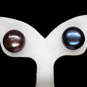 12.13 Ct. Nice Natural Multi Color Pearl Silver Earring