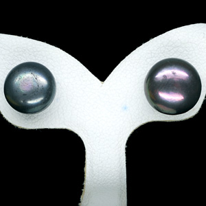 12.02 Ct. Nice Natural Multi Color Pearl Silver Earring