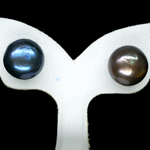11.03 Ct. Nice Natural Multi Color Pearl Silver Earring