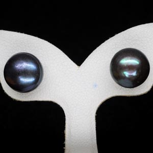 12.06 Ct. Nice Natural Multi Color Pearl Silver Earring