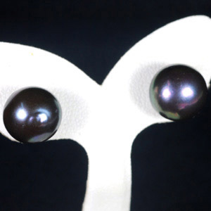 12.15 Ct. Nice Natural Multi Color Pearl Silver Earring
