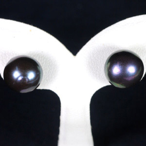 11.68 Ct. Nice Natural Multi Color Pearl Silver Earring