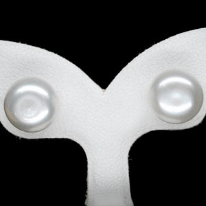 12.25 Ct. Cute Natural White Color Pearl Silver Earring
