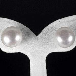 12.11 Ct. Cute Natural White Color Pearl Silver Earring