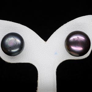 12.18 Ct. Cute Natural Multi Color Pearl Silver Earring