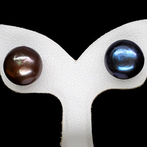 12.14 Ct. Cute Natural Multi Color Pearl Silver Earring
