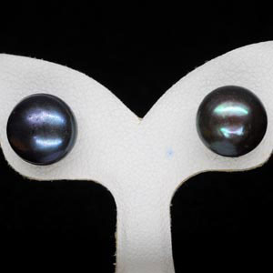 12.07 Ct. Cute Natural Multi Color Pearl Silver Earring