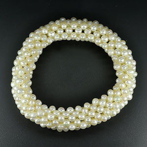 169.40 Ct. Nice Natural White Pearl Bracelets Thailand