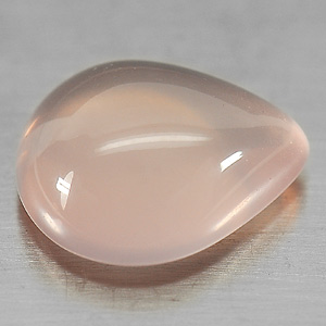 Unheated 10.68 Ct. Pear Cabochon Natural Rose Pink Quartz From Brazil