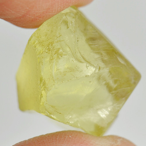 Unheated 24.91 Ct. Natural Gemstone Yellow Quartz Rough From Brazil