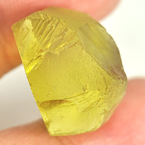 Unheated 28.01 Ct. Natural Gemstone Yellow Quartz Rough From Brazil