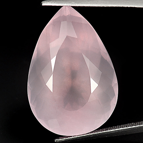 Rose Pink Quartz 34.14 Ct. Clean Pear Shape 26 x 18 x 14.8 Mm. Natural Gemstone