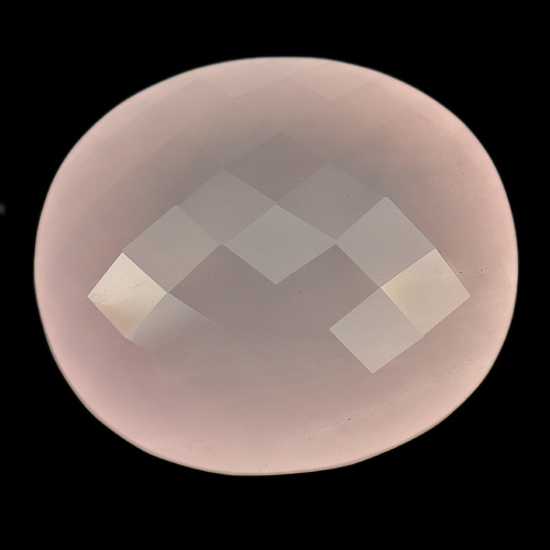 Rose Pink Quartz 79.73 Ct. Clean Oval Checkerboard Cut Natural Gemstone Unheated