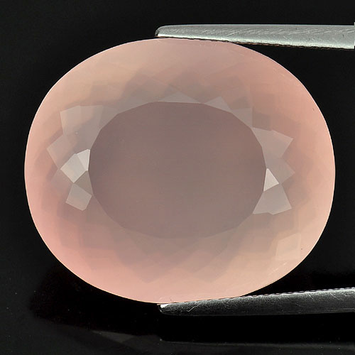 Rose Pink Quartz 31.51 Ct. Clean Oval Shape 23 x 19.6 Mm. Natural Gemstone
