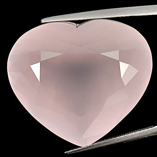 Rose Quartz 66.06 Ct. Clean Heart Shape Natural Gemstone From Brazil Unheated