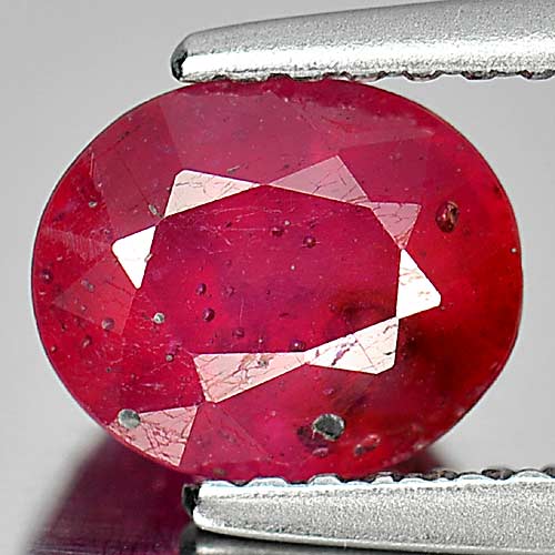 1.69 Ct. Oval Shape Natural Gem Pinkish Red Ruby Madagascar