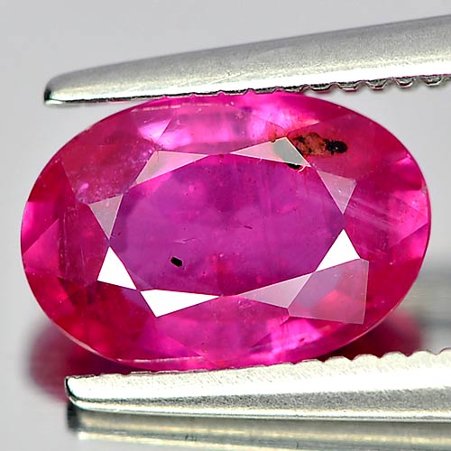 1.70 Ct. Attractive Oval Natural Gem Purplish Pink Ruby Mozambique