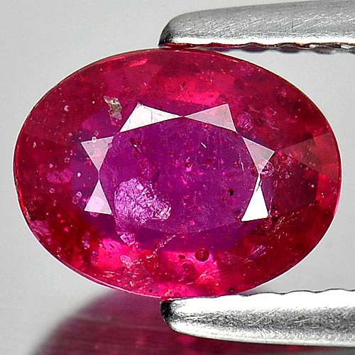 1.48 Ct. Attractive Oval Natural Gem Purplish Pink Ruby Mozambique