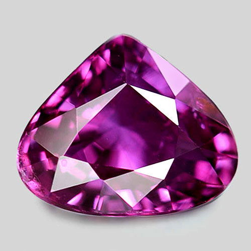 Purple Sapphire 1.07 Ct. Certified Unheated Natural Pear 5.75 x 6.87 Mm Tanzania