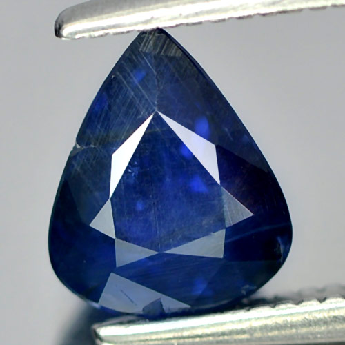 Blue Sapphire 1.14 Ct. Pear Shape 7.1 x 6 Mm. Natural Gemstone Unheated Thailand