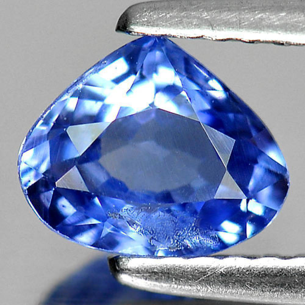 Blue Ceylon Sapphire 1.14 Ct. Pear Shape 7.2 x 5.9 Mm. Natural Gem Heated Only