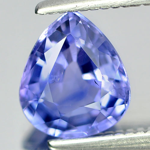 Blue Sapphire Ceylon 1.39 Ct. Pear Shape 7.3 x 6.4 x 3.6 Mm. Natural Gemstone