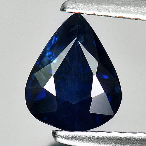 Blue Sapphire 1.69 Ct. Pear Shape 8 x 6.5 x 4.5 Mm. Natural Gemstone Thailand