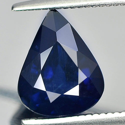 Blue Sapphire 2.39 Ct VVS Pear 9.3 x 7.4 Mm. Natural Gem Madagascar Heated Only