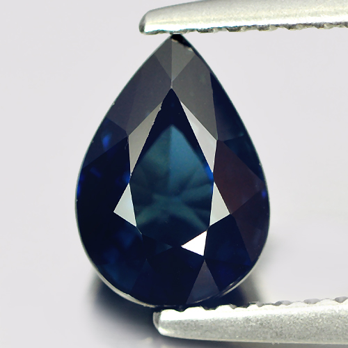 Certified Blue Sapphire 1.54 Ct. Pear Shape Natural Gemstone Madagascar