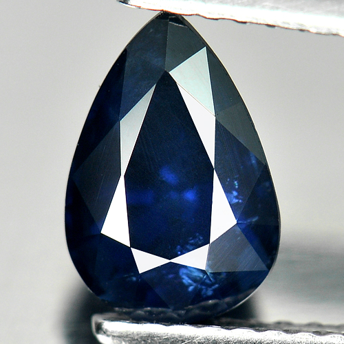 Certified 1.92 Ct. Natural Blue Sapphire Gemstone Pear Shape