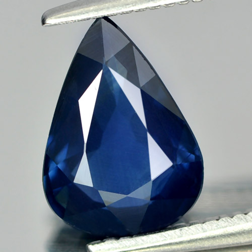 Blue Sapphire 1.67 Ct. VVS Pear Shape Natural Gemstone From Thailand Heated Only