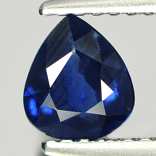 Certified Unheated 0.73 Ct. Natural Blue Sapphire Gemstone Pear Cut Madagascar