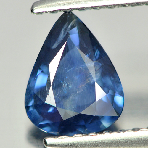 Certified Unheated 0.90 Ct. Pear Shape Natural Blue Sapphire Gemstone