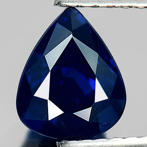 Blue Sapphire 1.33 Ct. Pear Shape 7.5 x 6 x 4 Mm. Heated Only Natural Gemstone