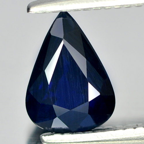 Blue Sapphire 0.87 Ct. VVS Pear Shape Natural Gemstone From Thailand Heated Only