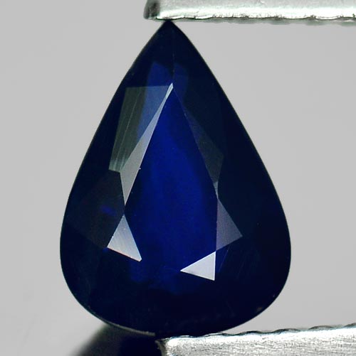 Blue Sapphire 0.97 Ct. Pear Shape 7.7 x 5.6 Mm. Natural Gemstone From Thailand