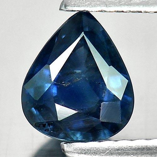 Blue Sapphire 0.97 Ct. Natural Gemstone Pear Shape 7 x 5.9 x 3.1 Mm. Thailand