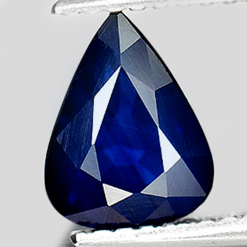 Blue Sapphire 1.85 Ct. Pear Shape 8.2 x 6.4 Mm. Natural Gemstone From Thailand