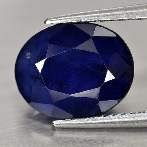 4.51 Ct. Oval Shape Gemstone Natural Deep Blue Sapphire