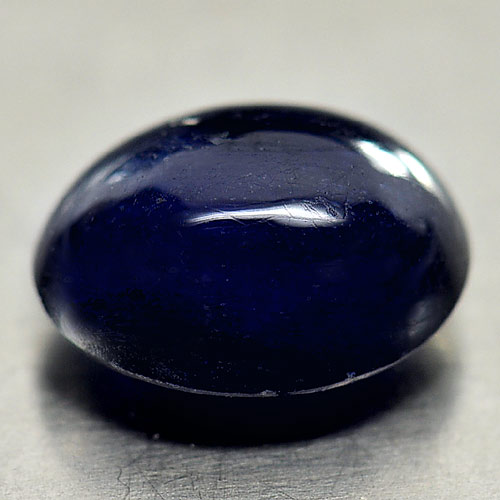 3.31 Ct. Good Oval Cabochon Natural Blue Sapphire Gemstone Madagascar
