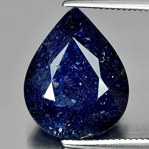 7.03 Ct. Natural Gemstone Blue Sapphire Pear Shape Madagascar