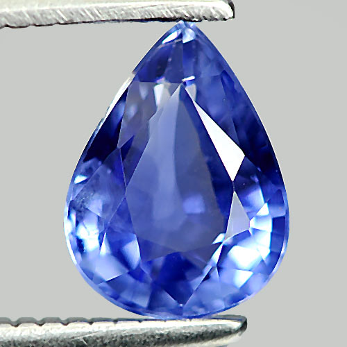 Blue Ceylon Sapphire 1.06 Ct. VVS Pear 7.3 x 5.5 Mm. Natural Gem Sri - Lanka