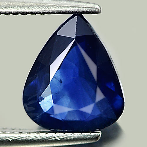Blue Sapphire 1.58 Ct. Pear Shape 8.5 x 7.1 Mm. Natural Gemstone From Thailand